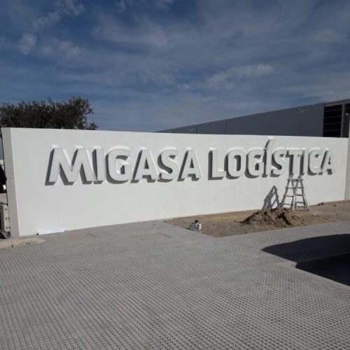 Migasa letras corpóreas Letras corpóreas luminosas
